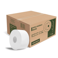 Papel Higienico Rolão Folha Dupla 10x250 100% Celulose